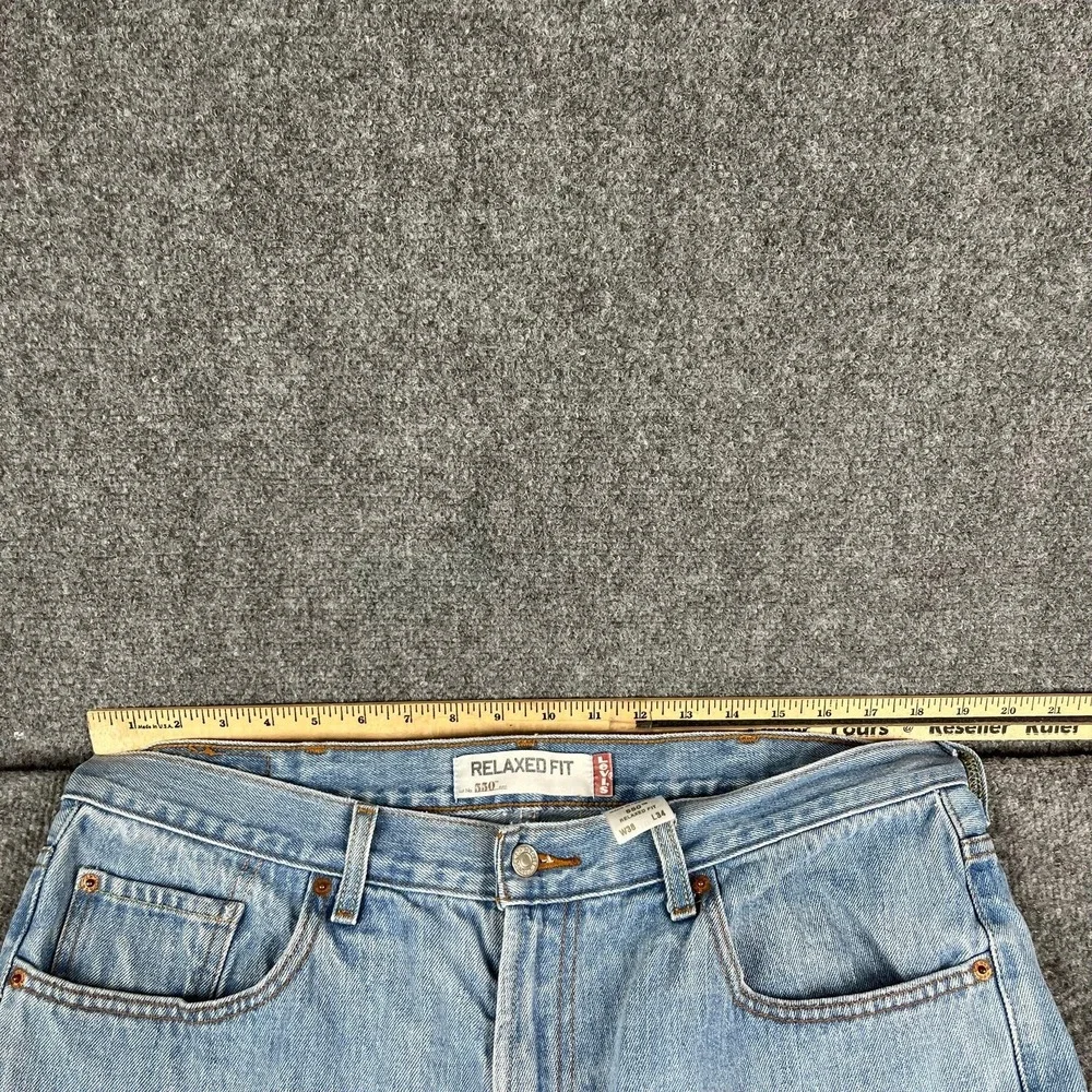 Levis 550 Jeans Mens Size‎ 38x34 Blue Relaxed Fit Tapered Leg Classic